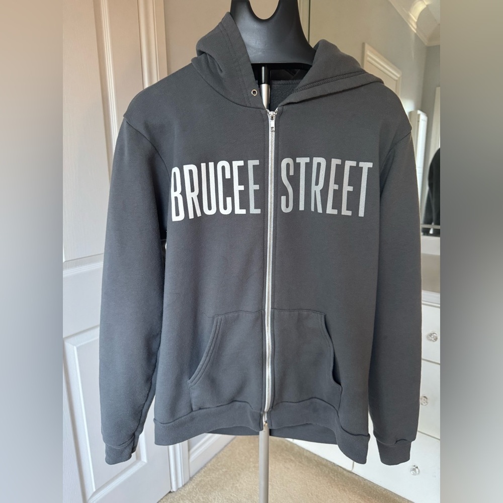 Hoodie Bruce E Street Gray US L - Picture 2 of 8